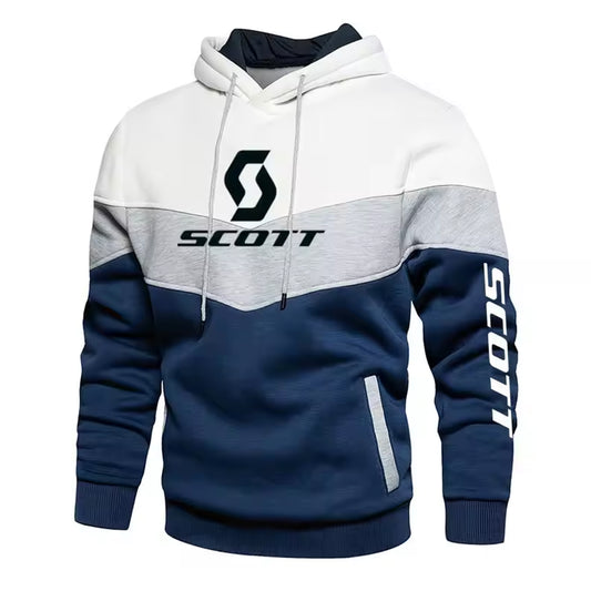 Man high Neck Hoodie for Men Solid Sweatshirts