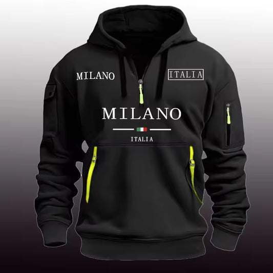 Premium Cotton Men’s Pullover Black Sweatshirt