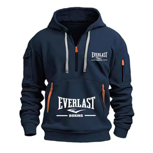 Men’s Traditional Wool Knit Cotton Hoodie Sweatshirt