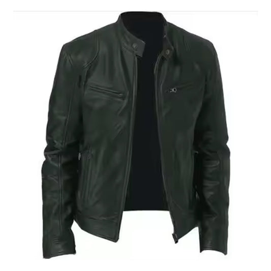 Leather Jacket For Men solid Designer