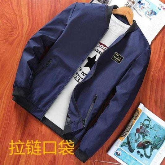 Jacket For Men Casual Zipper Bomber For Winter